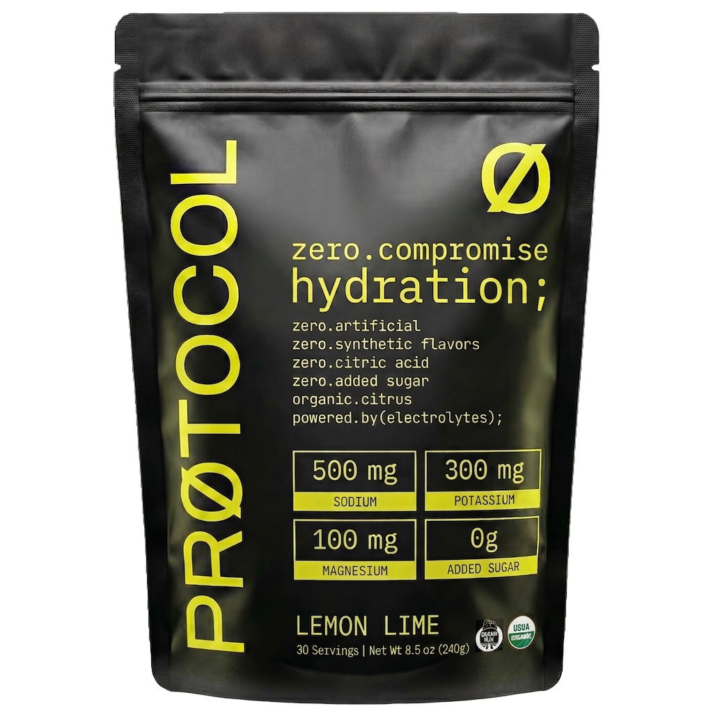 Protocol Lemon-Lime electrolyte pouch — 30 servings, USDA Organic